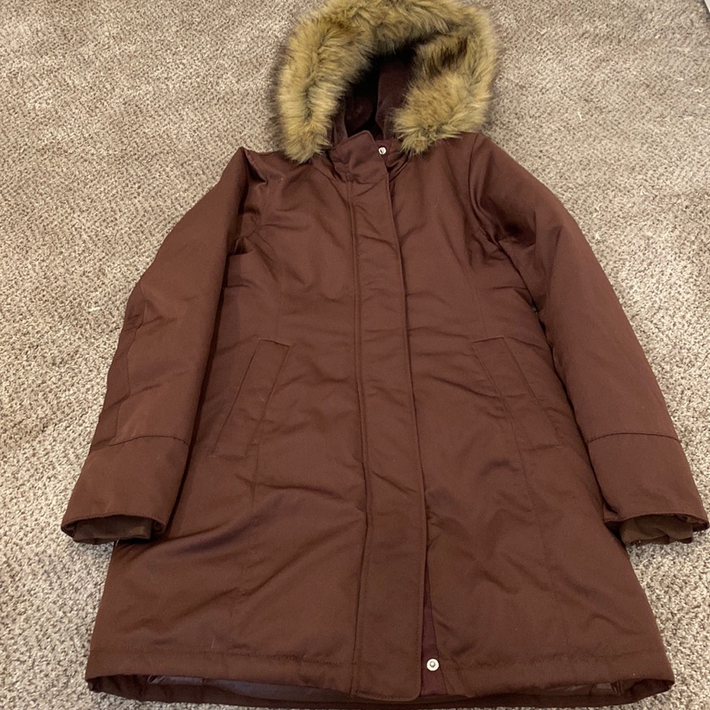 ABERCROMBIE & FITCH Brown Winter Coat, S